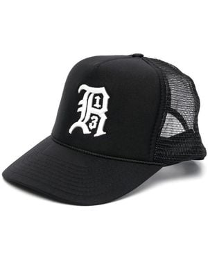 R13 Embroidered Logo Baseball Cap - Black