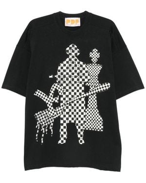 PDF Graphic-Print T-Shirt - Black