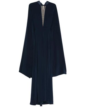Stephane Rolland V-Neck Maxi Dress - Blue