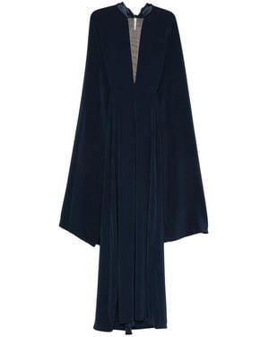 Stephane Rolland V-Neck Maxi Dress - Blue