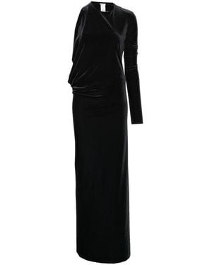 Amazuìn Anja One-Shoulder Backless Maxi Dress - Black