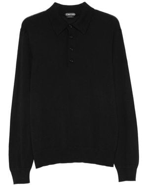 Tom Ford Polo Shirts - Black