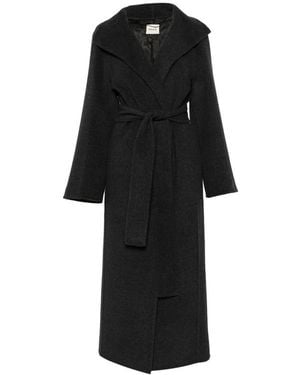 KHAITE Belted Coats - Black