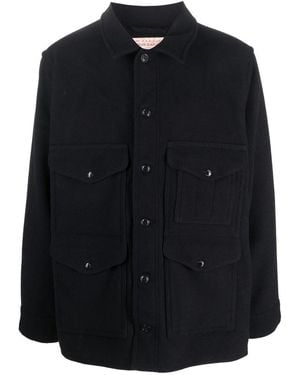 Filson Flap-Pockets Wool Shirt Jacket - Black