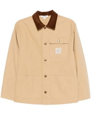 Sporty & Rich Gaia Corduroy-Collar Jacket - Natural