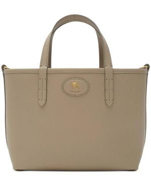 Burberry Mini Reversible Bloomsbury Tote - Natural