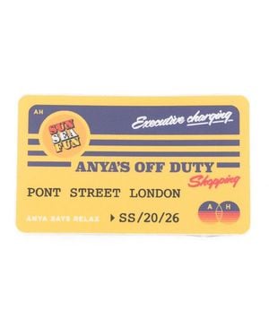 Anya Hindmarch Graphic-Print Sticker - Yellow