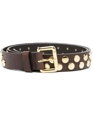 Tela Stud-Detail Belt - White