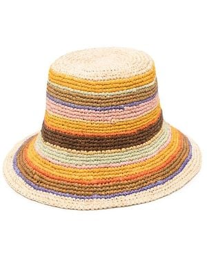 Zimmermann Stripe-Pattern Bucket Hat - Natural