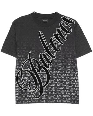 Balenciaga Logo T-Shirt - Black