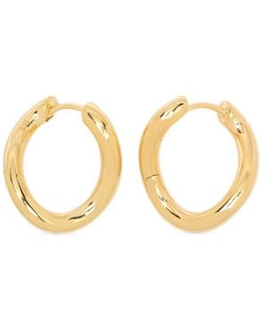 Tom Wood River Twisted-Hoop Earrings - Metallic