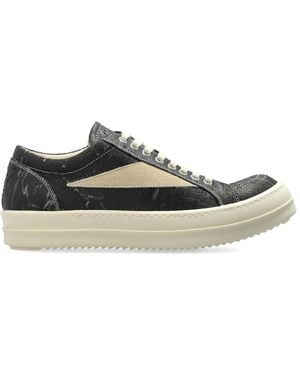Rick Owens Vintage Sneaks Paneled Lace-Up Sneakers - Multicolor