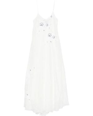 Ermanno Scervino Dress Silk-Cotton - White