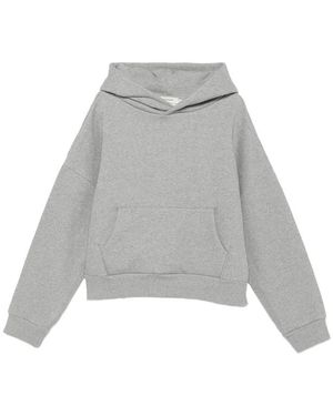 Entire studios Drop-Shoulder Pouch-Pocket Hoodie - Grey