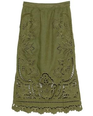 FARM Rio Majestic Garden Richelieu Skirt - Green