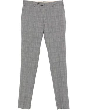 Incotex Check Trousers - Grey