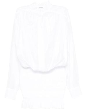 ANDAMANE Rania Shirred Dress - White