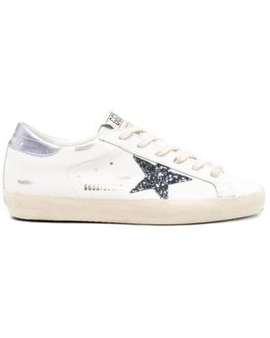 Golden Goose Super-Star Trainers - White