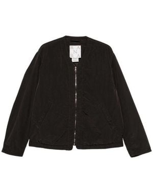 RANRA Logo-Embroidered Zip-Up Jacket - Black