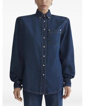Mugler Buttoned Pocket Shirt - Blue