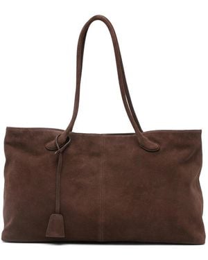 Low Classic Suede Shoulder Bag - Brown