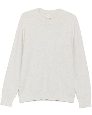 Calvin Klein Waffle-Knit Logo-Embroidered Sweater - White