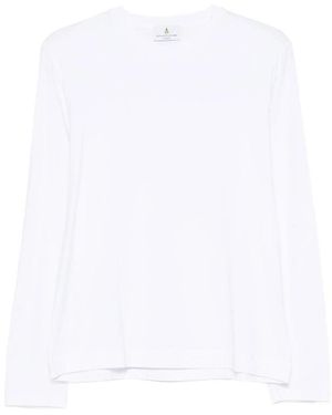 Magazzino Ricambi Long-Sleeve Crew-Neck T-Shirt - White