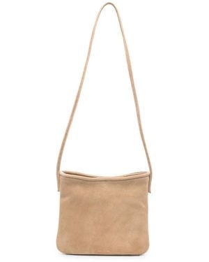 MANU Atelier Suede Shoulder Bag - White