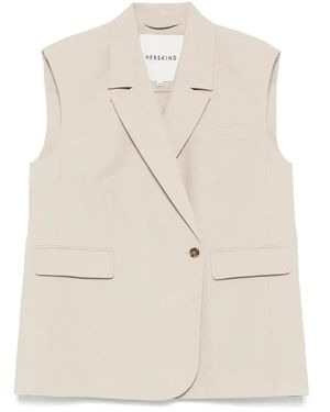 Herskind Notched-Lapel Waistcoat - Natural