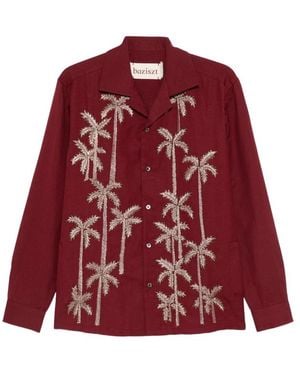 BAZISZT Palm-Tree Shirt - Red