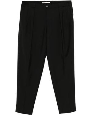 BRIGLIA Pleated Trousers - Black