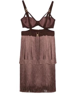Elisabetta Franchi Short Dresses - Brown
