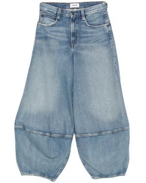Agolde Seam-Detail Barrel-Leg Jeans - Blue
