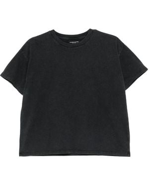 Majestic Filatures Logo-Embroidered T-Shirt - Black