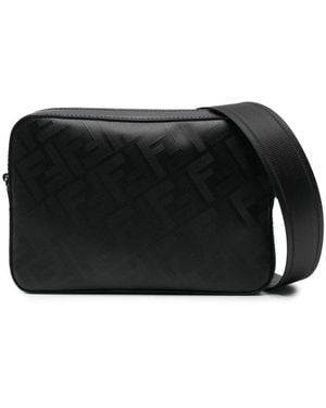 Fendi Diagonal Shoulder Bag - Black