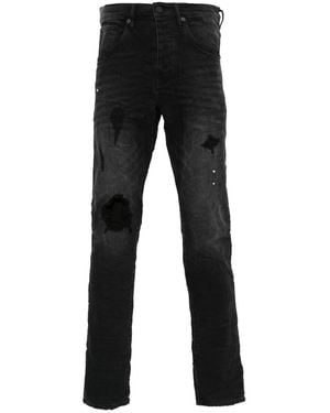 Purple Brand Mid-Rise Skinny Jeans - Black