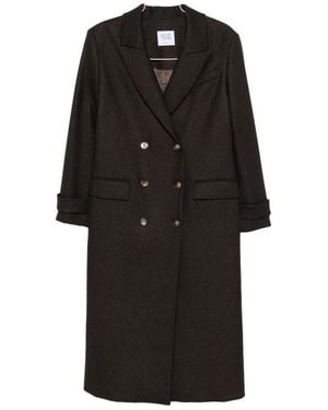 LE SULLY STUDIO Double-Breasted Peak-Lapel Coat - Black