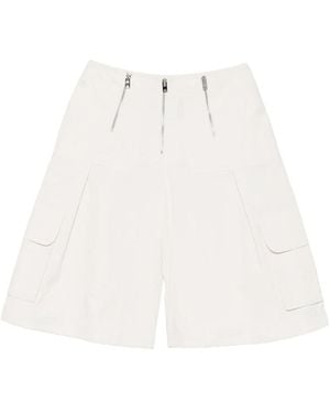 IRO Waffa Zip Cargo Shorts - White