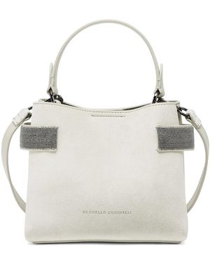 Brunello Cucinelli Neutrals Tote Bags - Gray
