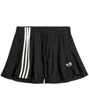 Y-3 Drawstring-Fastening Shorts - Black