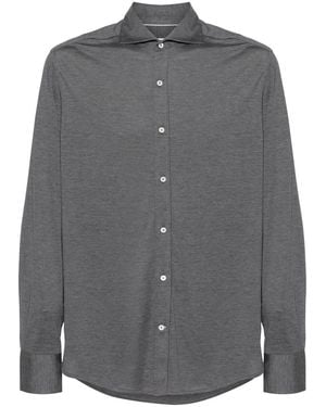 Brunello Cucinelli Mélange Jersey Shirt - Gray