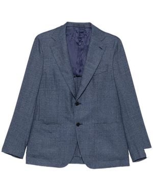 Caruso Aida Single-Breasted Blazer - Blue