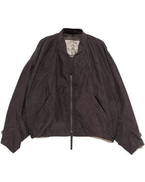 Ziggy Chen Zip-Up Bomber Jacket - Brown