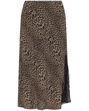 Zadig & Voltaire Lace-Insert Skirt - Brown