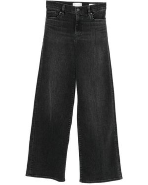FRAME Le Slim Wide-Leg Jeans - Black