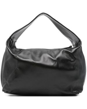 GIMAGUAS Leather Top-Handle Shoulder Bag - Black