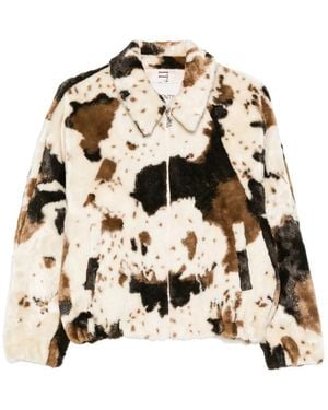 VALENTINI 1972 Cow-Print Faux-Fur Jacket - Multicolour