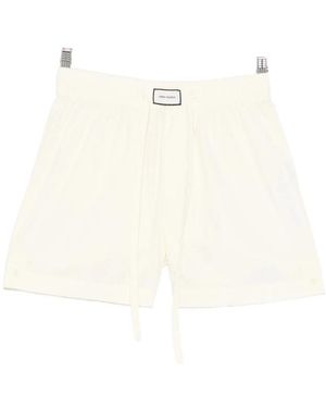 Entire studios Drawstring Elasticated Shorts - White