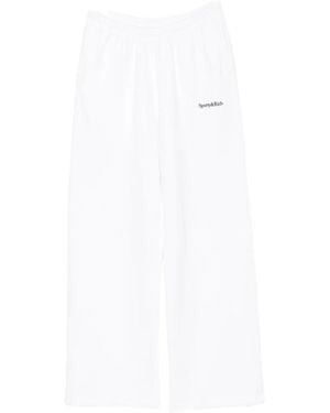 Sporty & Rich Besma Logo-Embroidered Track Trousers - White