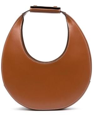 STAUD Moon Leather Shoulder Bag - Brown